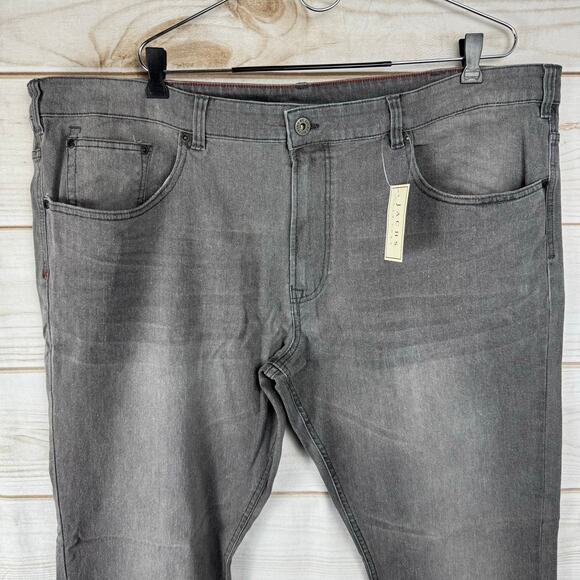 Jachs New York Washed Gray Slim Fit Stretch Denim Size 44x32 - Picture 2 of 8